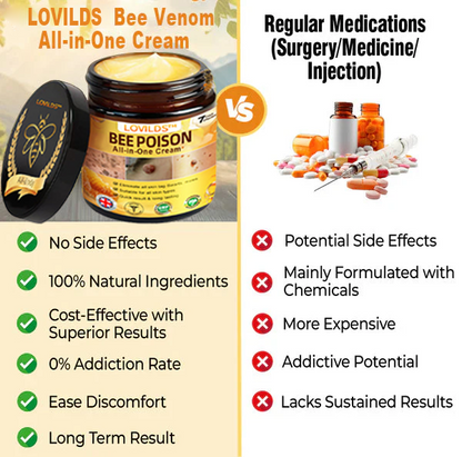[Official Brand Store] 🐝 LOVILDS® Bee Venom All-In-One Cream (👩‍⚕️British Association of Dermatology 2025 Special Recommendation)